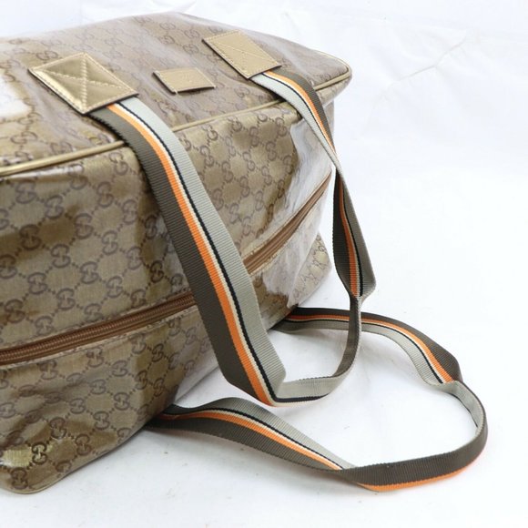 Gucci Boston Bag Bronze PVC - Picture 3 of 5